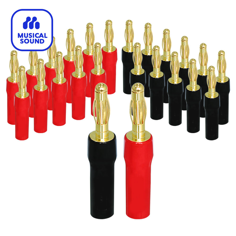 Banana Plugs Audio Jack Connec - Audio Home Cinema ulasan dan harga