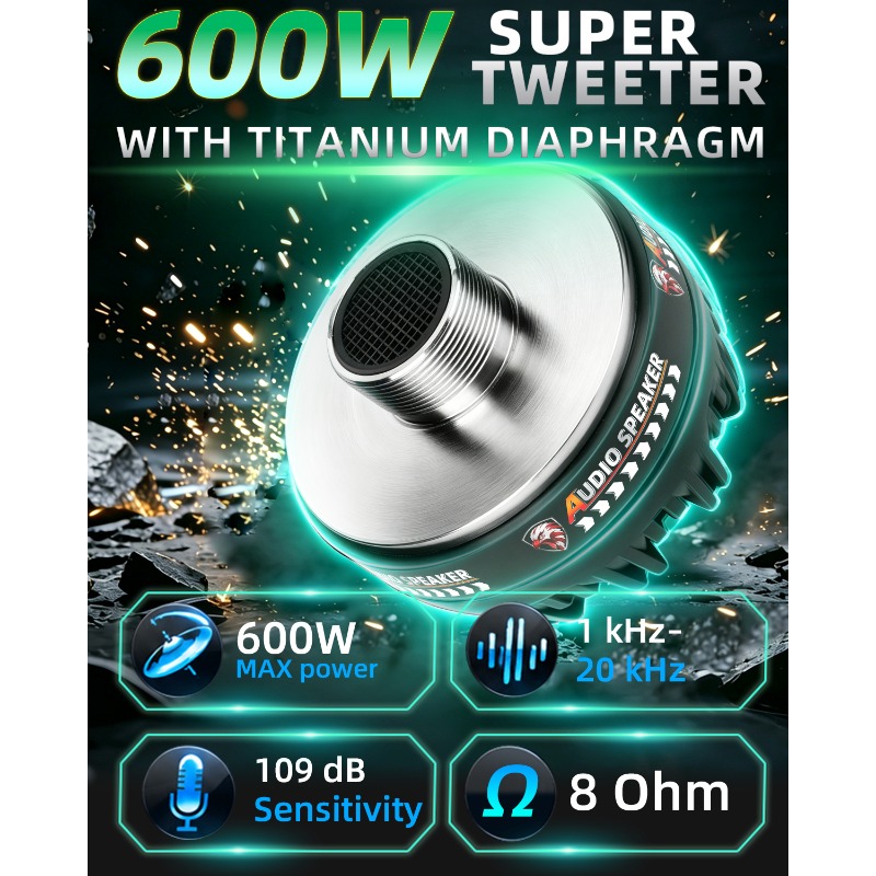 2 Pcs 3.75 Inch Titanium Tweet - Audio Home Cinema ulasan dan harga